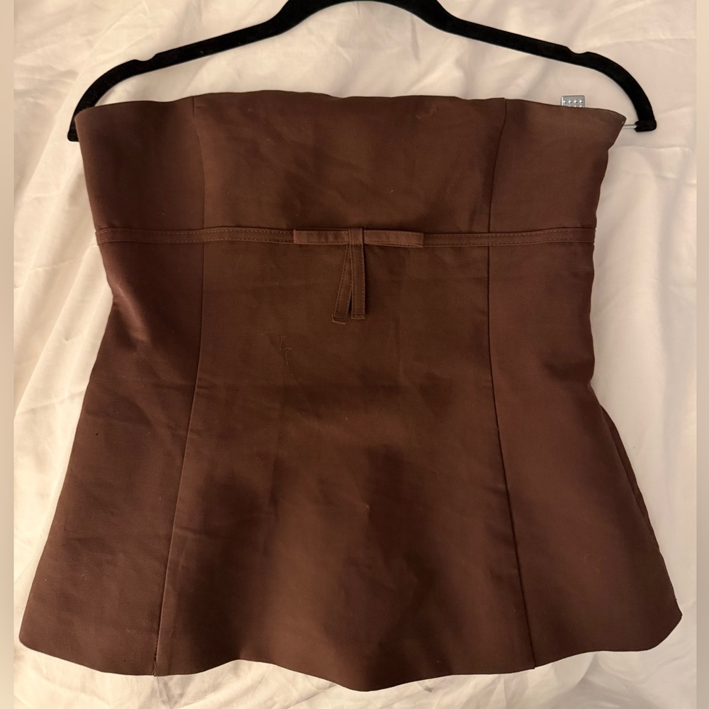 Zara Chocolate Brown Top